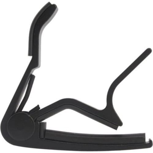 One Hand Quick Change Capo for Guitar - Black
