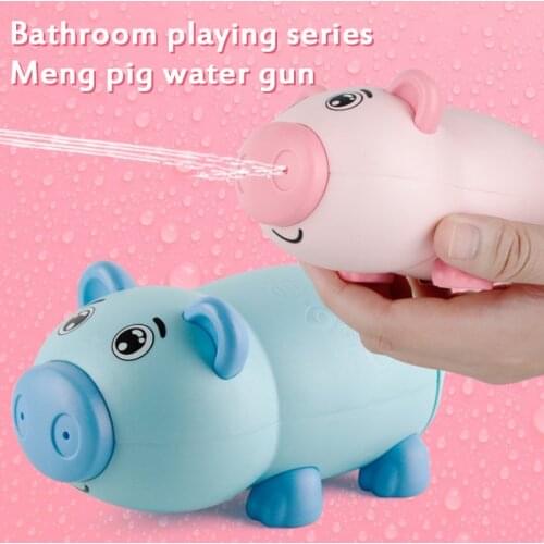 Childrens Cute Pig Water Gun In Summer Swimming Pool Water Fight Spray Toy Babys Bathroom Water Gun Play Fun Gift For Kids New