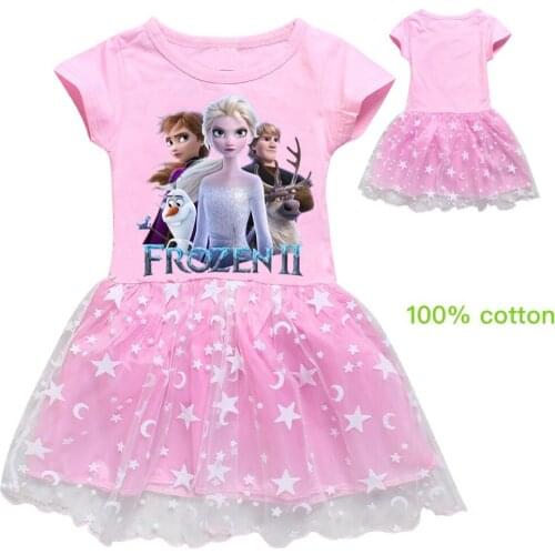 Disney Baby Girls Dress Kids Clothes Princess Elsa Sofia Autumn Cotton Long Sleeve Party Birthday Princess Dresses Cloth Costume