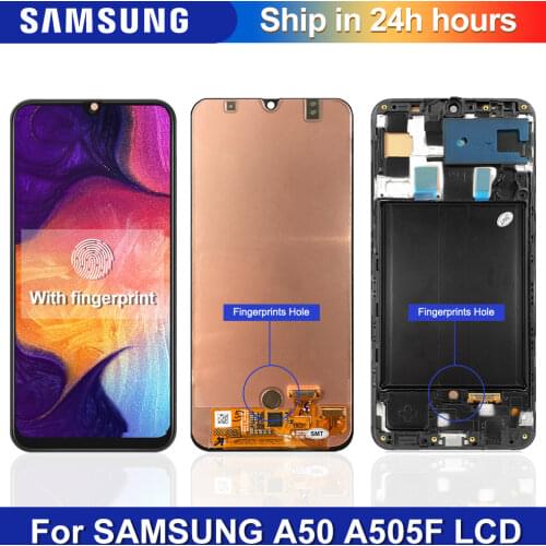 ORIGINAL 6.4'' LCD For Samsung Galaxy A50 SM-A505FN/DS A505F/DS A505 lcd Display Touch Screen Digitizer Assembly For A50 lcd