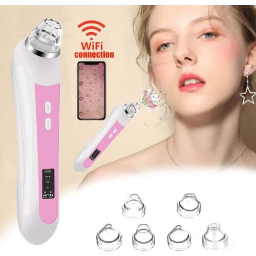 Electric Blackhead Remover Visual Blackhead Acne Removal Pore Cleaner Phone Linked Display WiFi Beauty Device for Skin Care