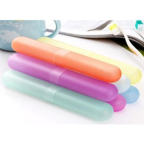 HOT Toothbrushbox excellent Portable Travel Hiking Camping Toothbrush Holder Case Box Tube Cover Protect NDS