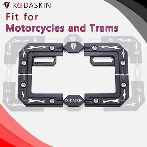 Kodaskin Motorcycle Electric Car Universal Telescopic Retrofit License Frame