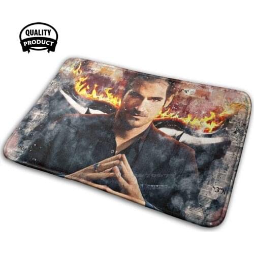 Lucifer Mornin Lux Los Angeles Cool Devil Fan Art 3D Household Goods Mat Rug Carpet Cushion Lucifer Mornin Lux Los Angeles Fan