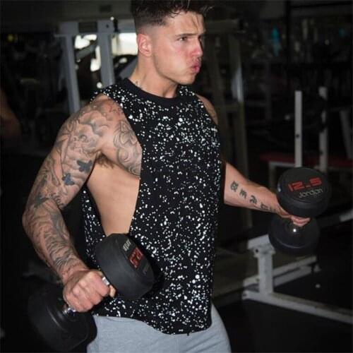 New Cut off Clothing fitness tank top men bodybuilding sleeveless shirt cotton Undershirt gyms vests stringer singlet homme