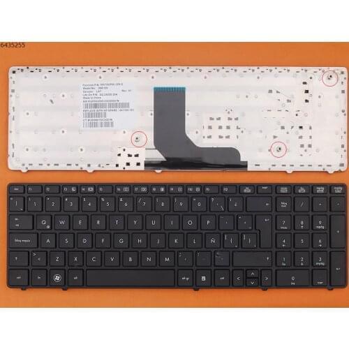 LA Latin Spanish Layout New Replacement Keyboard for HP Elitebook 8560P 8570P Laptop Black Frame Black Key