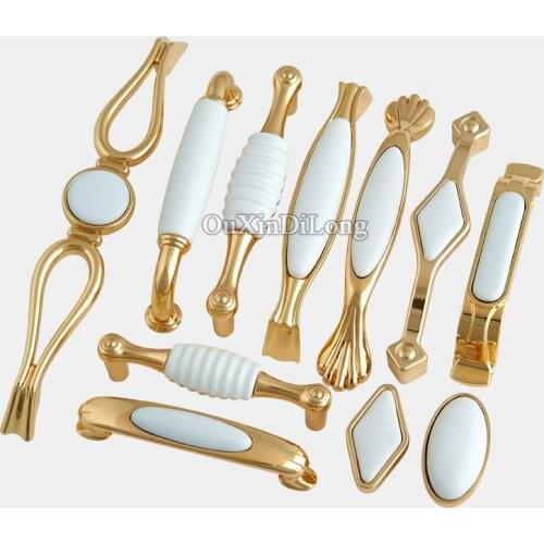 Brand New 10PCS Furniture Handles Elegant Style Ceramic Drawer Wardrobe Cupboard Kitchen Cabinet Door Pulls Handles and Knobs