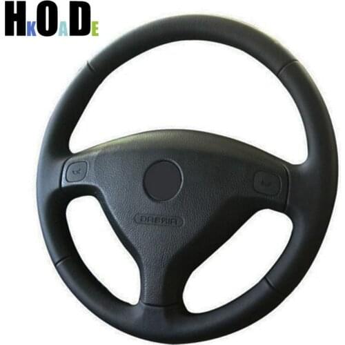 Hand-stitched Black Artificial Leathe Car steering wheel braiding cover for Opel Astra (G) 1998-2004 Zafira (A) 1999