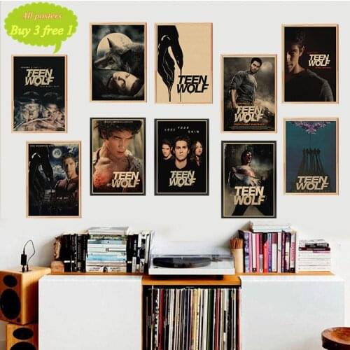 Teen Wolf Posters Movie Wall Stickers Kraft Paper Prints Clear Image Home Decoration Livingroom Bedroom Home