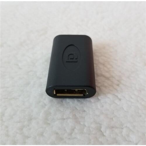 DC Display Port Female to Female Adapter Converter Jack Plug Black for DP Data Extension Wire DIY