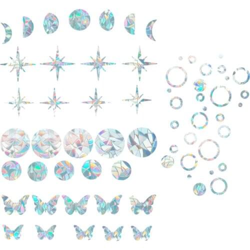 Rainbow Window Prism Film PVC Static Cling Sticker Non Adhesive Kitchen