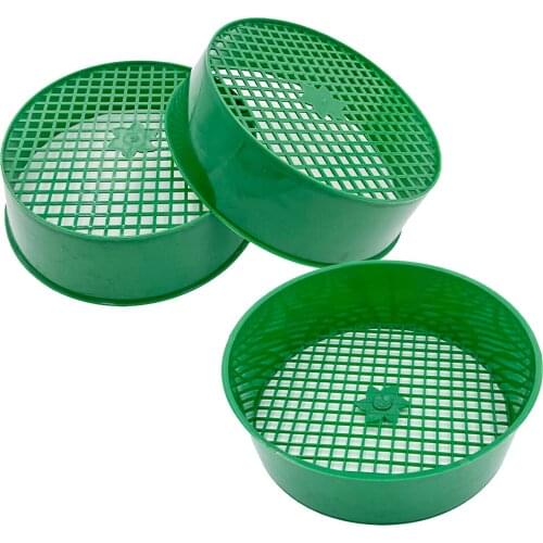 3PCS Garden Sieve Plastic Home Garden Mesh Garden Sieve Succulent Plants Sand Stone Filter Plants Sieve Tamiz De Suelo Hort #W0