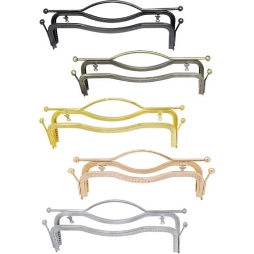 27CM Coin Purse Bag Kiss Clasp Lock Metal Arch Frame Hand DIY Craft Bag Parts Accessories Clasp for Purse