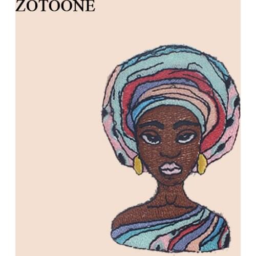 ZOTOONE Iron on Cool Girl Patch for Clothes T-shirt Heat Transfer Stickers Diy Applique Embroidered Applications Cloth Fabric G