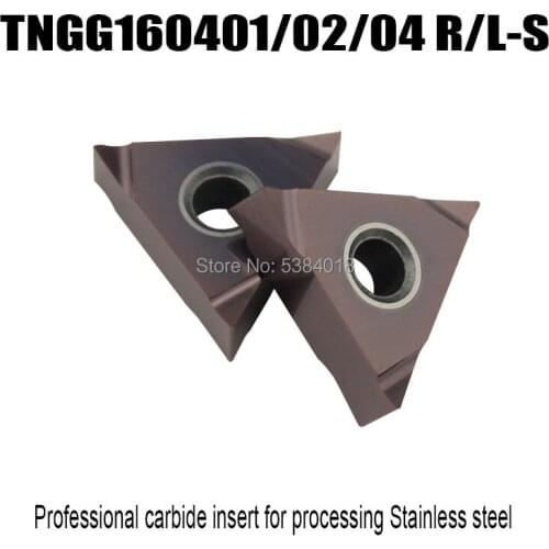 TNGG160401/02/04 R/L-S cnc machine cutter carbide inserts blade Turning cutting tools insert blade for Stainless steel