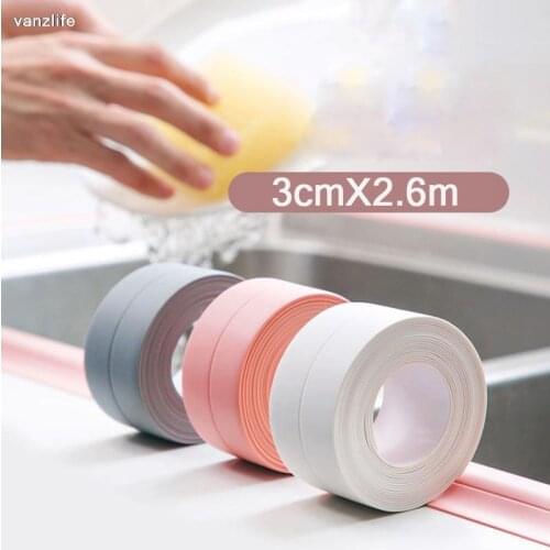 Mouldproof moistureproof waterproof tape hutch defends kitchen sink seam gap beauty stick a corner post article sealing strip