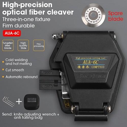 Fiber cleaver SKL-6C AUA-6C Cable Cutting Knife FTTT Fiber Optic Knife Tools cutter High Precision Cleavers 16 surface blade