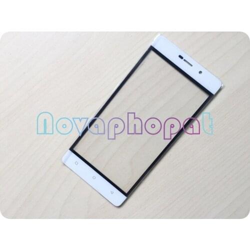 Novaphopat 5" Black/White Glass Screen For Highscreen Power Five Glass Lens Replacement (Not touch screen Digitizer ); 10pcs/lot