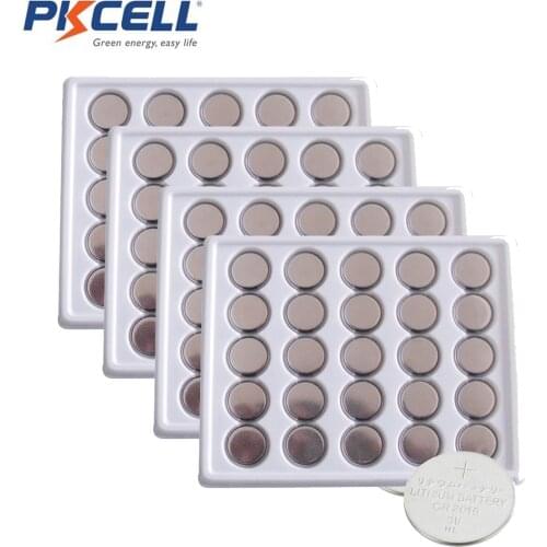 2000Pcs PKCELL Top Quality Lithium Battery CR2016 3V BR2016 DL2016 Watch Coin Batteries