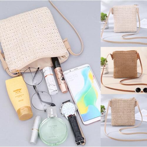2019 Newest Style Crossbody Bags For Women Girl Straw Small Square Rattan Bags Handbag Bolsa Feminina Bolso Mujer