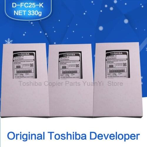 3Pcs A Lot FC25 Original TOSHIBA Copier Parts D-FC25-K Developer 6LH47952300 For Toshiba e-studio C 2040/2540/3040/4540