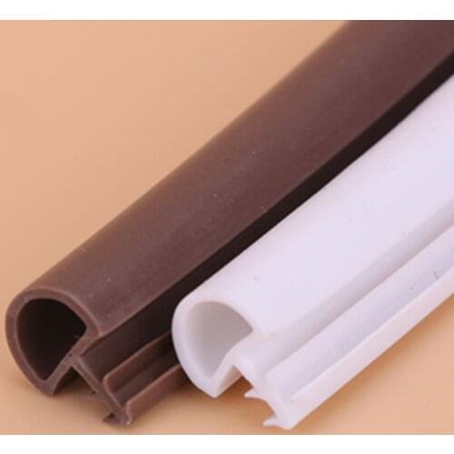 5*10mm 5M rubber sealing strips crash soundproof door thong strip wooden door/ window sealed slot type hard foot easy to instal