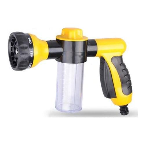 8 in 1 Garden Water Gun Multi-Functional Jet Water Soap Cannon Dispenser Nozzle Spray Gun Car Cleaning Spray Gun