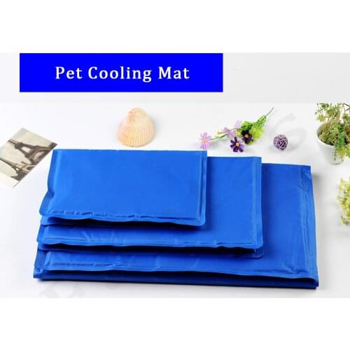 800g-1700g Summer Hot Sale Pet Ice Mat For Golden Hair Cooling Dog Mat Gel Blue Kennel Pet Beds Dog Beds Wholesale