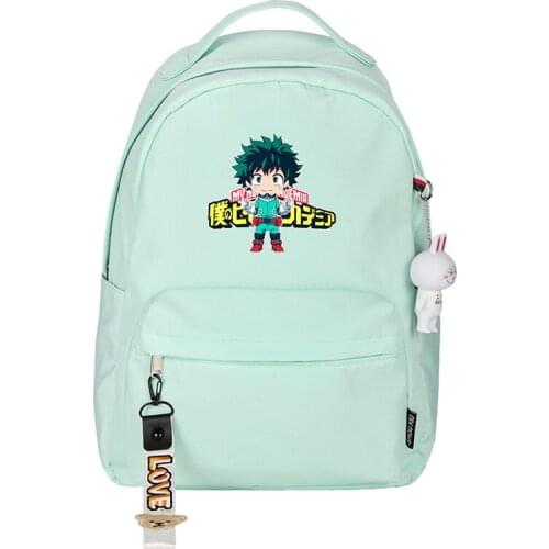 Anime My Boku No Hero Academia Midoriya Izuku Student Bag Cosplay Backpack Kawaii School Bag Travel Laptop Rucksack Satchel Prop