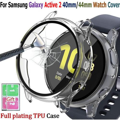 For Samsung Galaxy Active 2 40mm/44mm Watch Cover TPU Frame Replacement Screen Protective Case For Samsung Active 2 Shell case