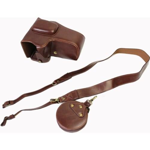 New Camera Case For Pentax KS2 K-3II K-S2(50-200 or 16-85 Lens) PU Leather Camera Bag Cover With Battery Opening + strap