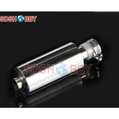 Stainless Steel Muffler Length=107mm, Inner Dia. =14mm for 23-35CC Gas. Engine &90A or more Nitro Engine/RC Boat Engine