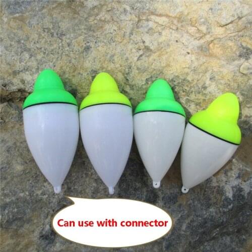 Electronic luminous Fishing Floats Bobber Rock Saltwater Fishing Buoy 40g 50g inside is EVA foam, outer plastic