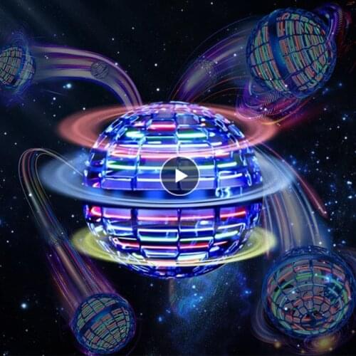 Flynova Pro Flying Ball Toys 360°Rotating Built-In LED Magic Drone Flying Boomerang Balls Toys For Children Kids Birthday Gift