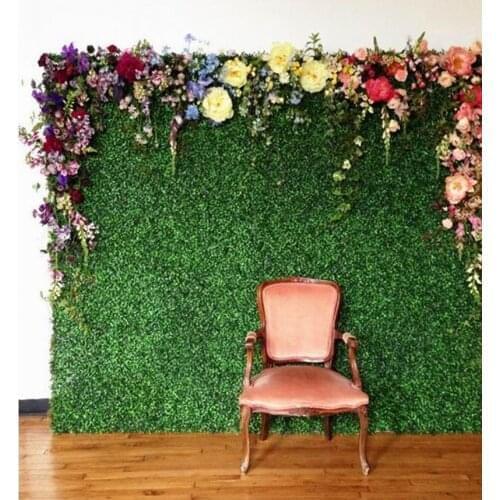 Wedding green grass wall background decoration home market hotel shop decorative plant wall wedding grass flower wall