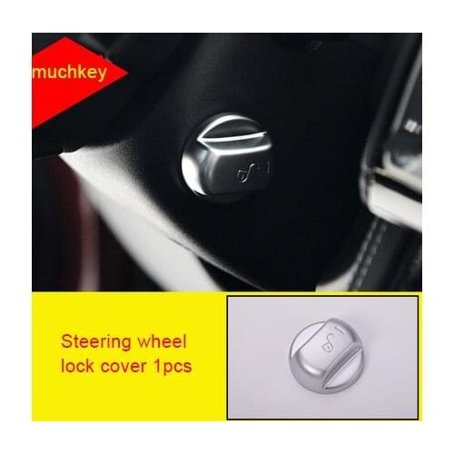For LR Range Rover Velar chrome Steering wheel lock cover 1pc