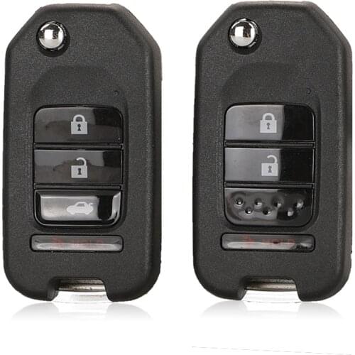 Jingyuqin For Honda Accord Civic 2015 Fit XRV City Greiz Marina Wisdom Jazz Flip Original Remote Key Shell 3/4 Buttons Fob