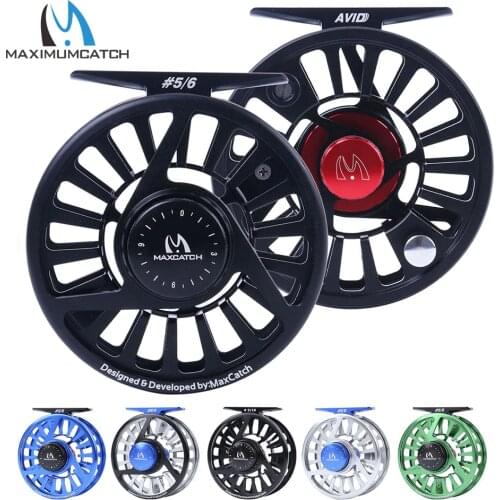 Maximumcatch Fly Fishing Reel 1/3,3/4,5/6,7/8,9/11WT Fly Reel Machined Aluminium Micro Adjusting Drag Fly Fishing Reel