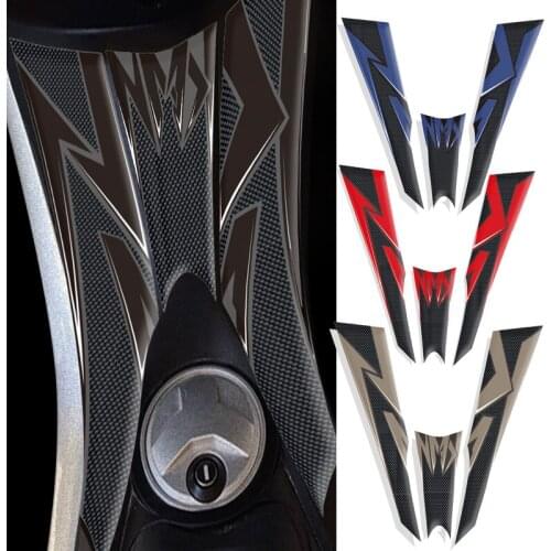 Motorcycle 3D Carbon Fuel Tank pad Sticker Decal Emblem For Yamaha nmax155 n max 155 nmax 155 nmax Sticker Accessories