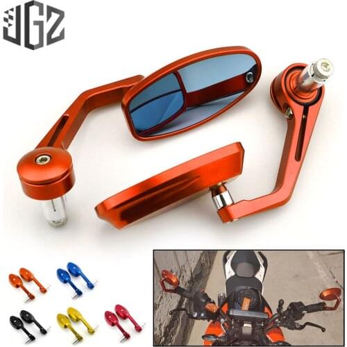 Motorcycle Accessories Universal 22mm CNC Aluminum Oval Handlebar Bar End Rear View Side Mirrors for KTM DUKE RC 390 125 750 250