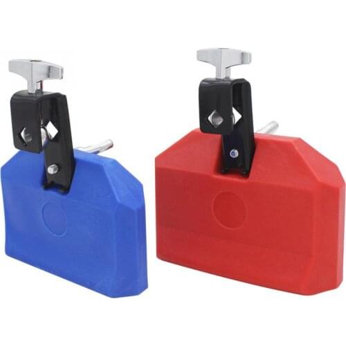 2 Colors 128*38mm High Pitched Durable Treble ABS Cowbell with Mallet Drumstick Percussion Drum Set Accessories
