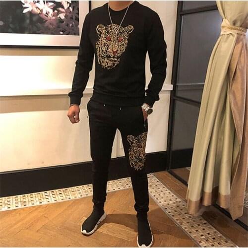 Winter new European and American style fashion long sleeve pants tracksuit mens and womens fashion sportswear