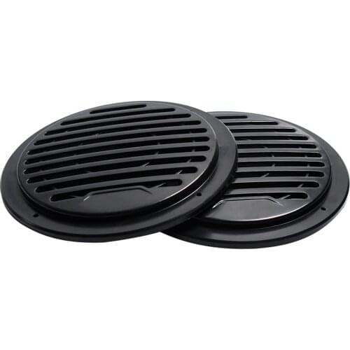2PCS 3 INCH 4.5 INCH Speaker Plastic Mesh Cover Audio Decorative Ring Grill Mesh Enclosure Net Protective Cover Subwoofer DIY