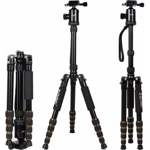 Zomei Z699 Professional Aluminum Travel Tripod Monopod with Ball Head Stand for Camera Camcorder