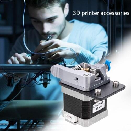 Grey Metal Extrusion Mechanism Aluminum Alloy Block Bowden Extruder 3D Upgraded Printer Accessories For CR-10