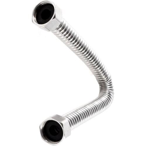 Bathroom 19mm Stainless Steel Shower Hose Shower Hose 30cm Silver