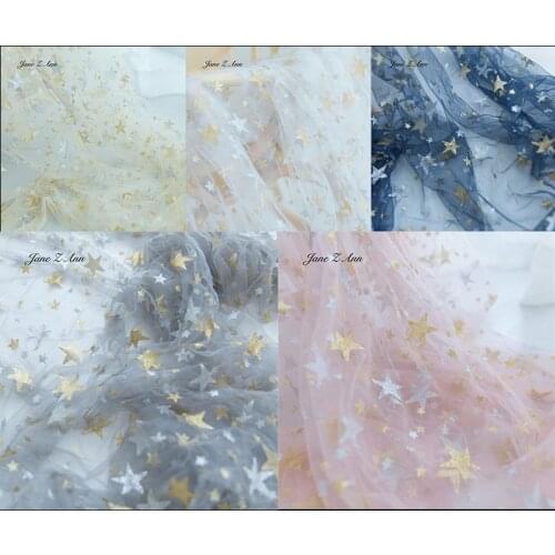 Pretty five-pointed star gauze baby studio shooting background cloth photography props 1.5mx2m