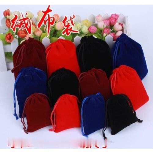Thick Soft Bundled Flannelette Bag Jewelry Box Buddha Bead Bag Storage Bag Gift Bag