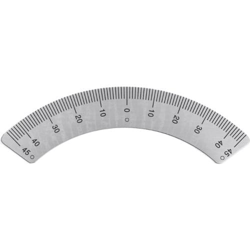 Protractor Milling Machine Part Angle Plate Scale 45° Angle Arc M1197 Gauge Tool D0AC