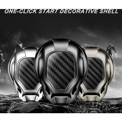 Car Universal One Button Ignition Key Decorative Ring Cover One-Click Start Decorative Shell Sticker for BMW for Benz Car Access